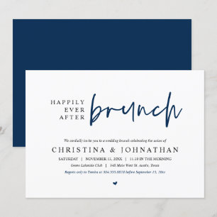 Happily Ever After Brunch Wedding Party, PDF Invitation