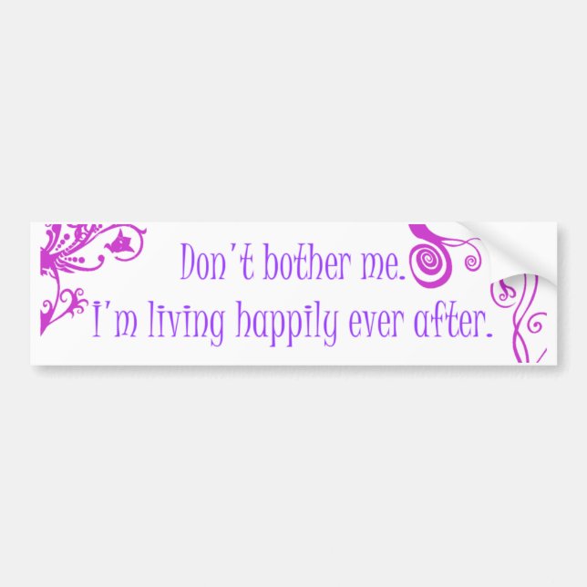 Happily Ever After Bumper Sticker (Front)