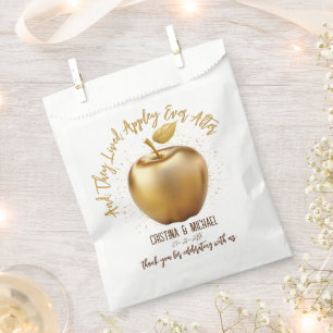 Happily Ever After Caramel Apple Wedding Favour Bags