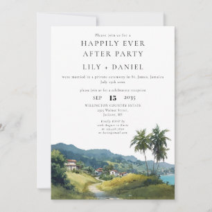 Happily Ever After Caribbean Photo Wedding Invitation