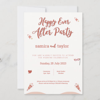 Happily Ever After Celebration Invitation