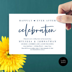 Happily Ever After Celebration, Wedding Dinner Invitation