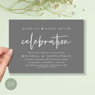 Happily Ever After Celebration, Wedding Dinner Invitation