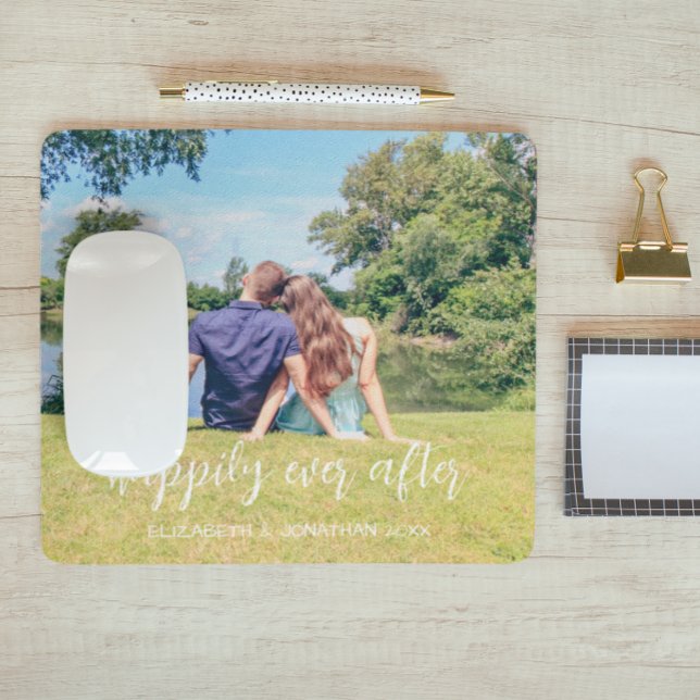 Happily Ever After Couple Photo Mouse Mat (Creator Uploaded)
