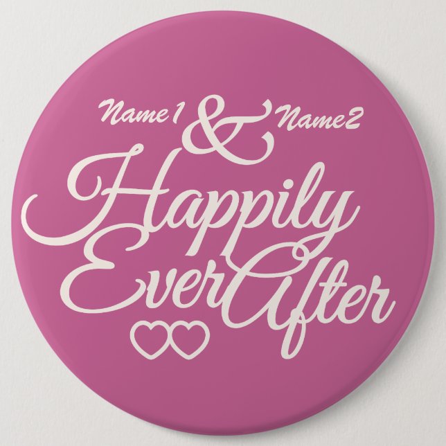 Happily Ever After custom button (Front)