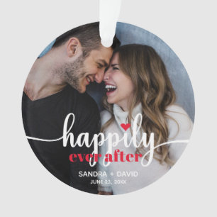 Happily Ever After Custom Photo Ornament
