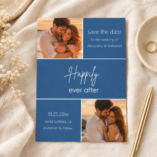 Happily Ever After Custom Photo Save the Date Invitation