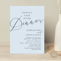 Happily Ever After Dinner Romantic Elegant Wedding