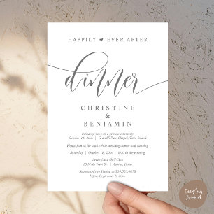 Happily Ever After Dinner, Wedding Party Dancing Invitation