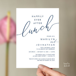 Happily Ever After Dinner Wedding Reception Dinner Invitation