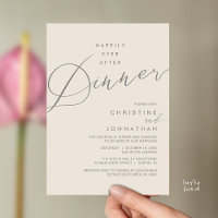 Happily Ever After Dinner Wedding Reception Dinner