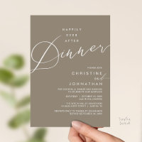 Happily Ever After Dinner Wedding Reception Dinner