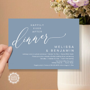 Happily Ever After Dinner Wedding Romantic Party Invitation