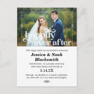 Happily Ever After Eloped Photo Card
