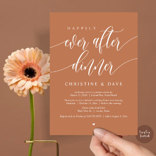 Happily Ever After Elopement Dinner, Copper Rust Invitation
