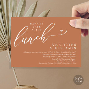 Happily Ever After Elopement Lunch Celebration Invitation