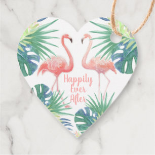 Happily Ever After - Fairy Tale For Two Flamingo Favour Tags