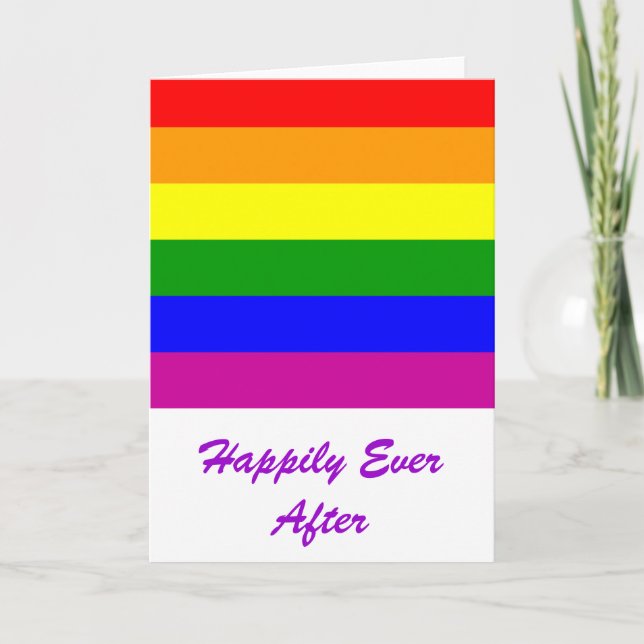 Happily Ever After/Gay Wedding Card (Front)