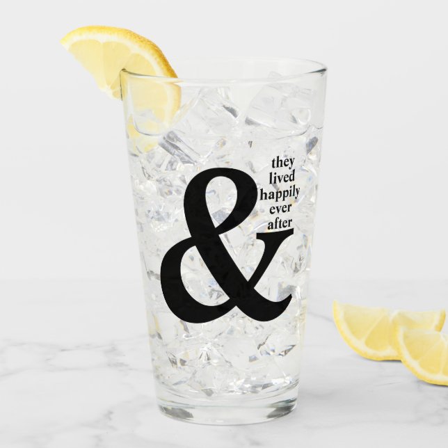 Happily Ever After Glass Tumbler (Front Ice)