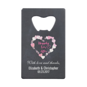 Happily Ever After Glittery Pink Hearts Wedding