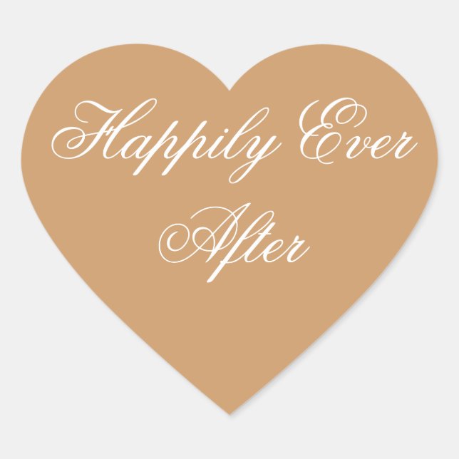 Happily Ever After Heart Sticker (Front)