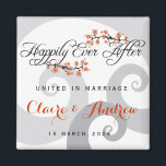 Happily Ever After Hibiscus Swirl Tropical Wedding Magnet<br><div class="desc">Designed by fat*fa*tin. Easy to customise with your own text,  photo or image. For custom requests,  please contact fat*fa*tin directly. Custom charges apply. 
··················································································································
www.zazzle.com/fat_fa_tin
·······································································
www.zazzle.com/fatfatin_blue_knot
·······································································
www.zazzle.com/fatfatin_red_knot
·······································································
www.zazzle.com/color_therapy
·······································································
www.zazzle.com/fatfatin_box
·······································································
www.zazzle.com/fatfatin_mini_me
·······································································
www.zazzle.com/fatfatin_design
·······································································
www.zazzle.com/fatfatin_ink
·······································································</div>