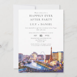 Happily Ever After Las Vegas Wedding Invitation