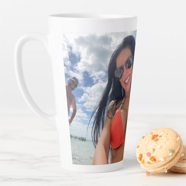 Happily Ever After Latte Custom Photo Mug Zazz_it (In Situ)