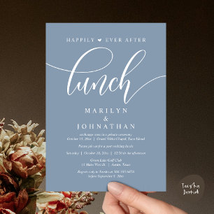 Happily Ever After Lunch, Post Wedding Invitation