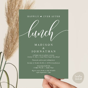 Happily Ever After Lunch, Post Wedding Invitation