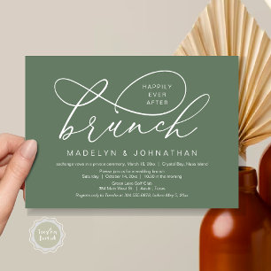 Happily Ever After Lunch, Wedding Elopement Invitation