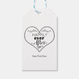 Happily Ever After Modern Fairy Tale Wedding Favou Gift Tags
