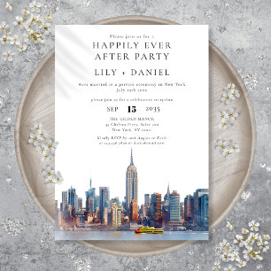 Happily Ever After New York City Wedding Invitation