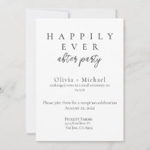 Happily Ever After Party Elopement and Reception