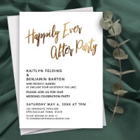 Happily Ever After Party Handwriting Reception