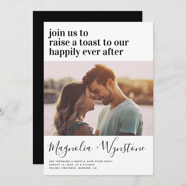 Happily Ever After Party Invitation (Front/Back)