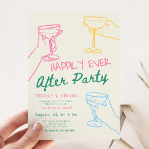 Happily Ever After Party Invitation, Reception Par Invitation
