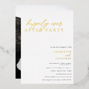 Happily Ever After Party Modern Elopement Wedding