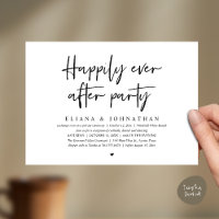  Happily Ever After Party Modern Wedding Reception