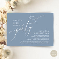 Happily Ever After Party Modern Wedding Reception