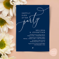 Happily Ever After Party Modern Wedding Reception