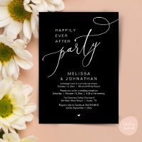 Happily Ever After Party Modern Wedding Reception