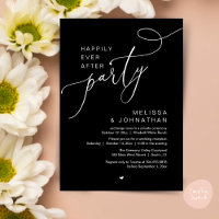 Happily Ever After Party Modern Wedding Reception