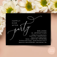 Happily Ever After Party Modern Wedding Reception