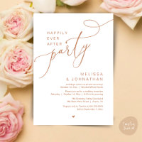 Happily Ever After Party Modern Wedding Reception