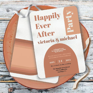 Happily Ever After Party Post Wedding Invitation