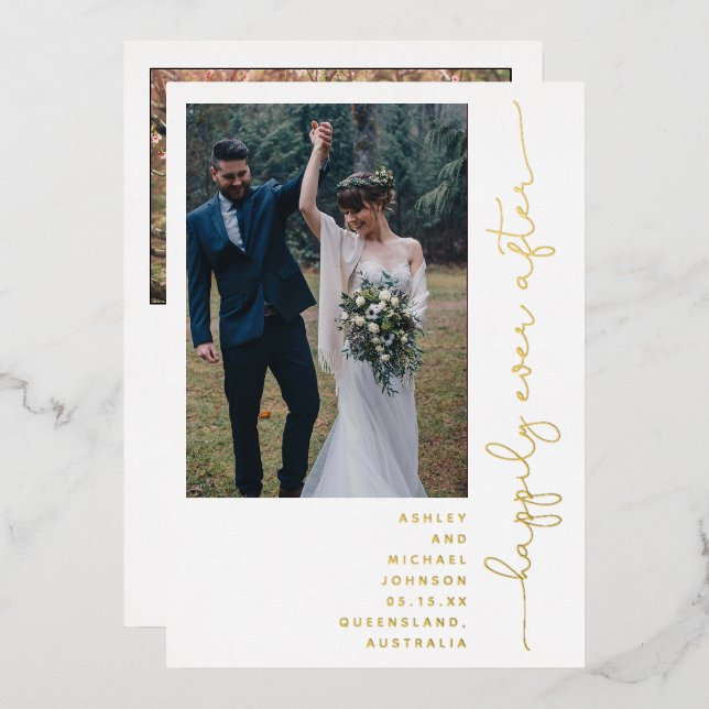 Happily Ever After Party Reception Only 2 Photo Fo (Front/Back)