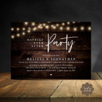 Happily Ever After Party, Rustic String Lights