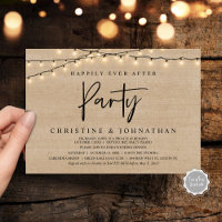 Happily Ever After party, String Lights Elopement