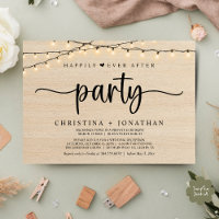 Happily Ever After party, String Lights Wedding